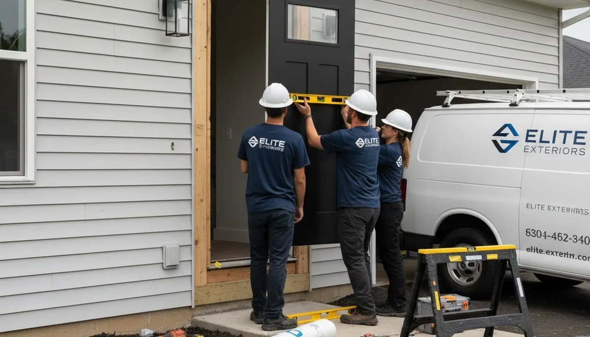 Professional door installation by vinyl siding experts in Dallas, TX