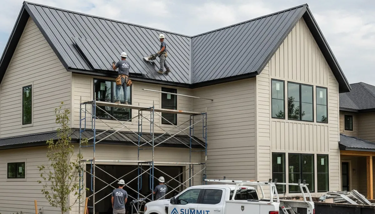 Professional metal roofing installation by Dallas TX siding contractors | Next Level Exteriors