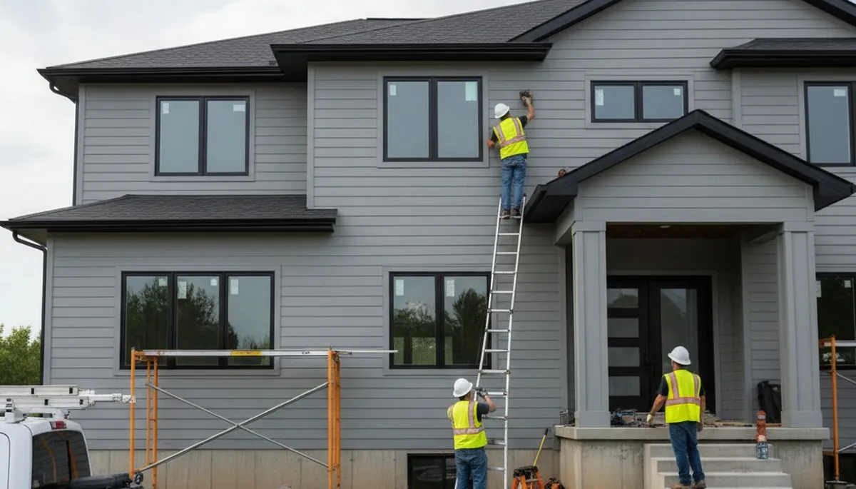 Professional vinyl siding installation on Dallas, TX home by Next Level Exteriors contractors