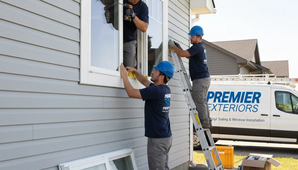 Vinyl siding and window installation by Next Level Exteriors in Dallas, TX
